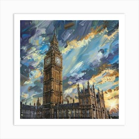 Big Ben At Sunset 3 Art Print