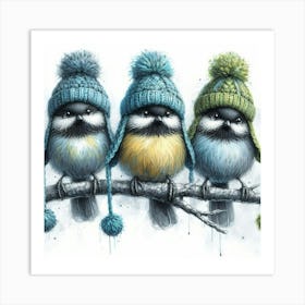 Winter Birds Art Print