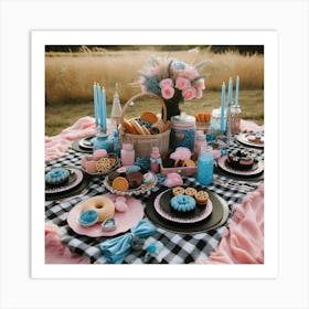 Picnic Table Art Print