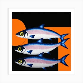 Three Fish 3 Art Print