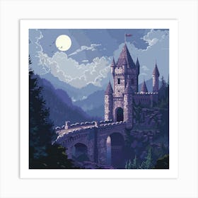 Castle At Night Art Print