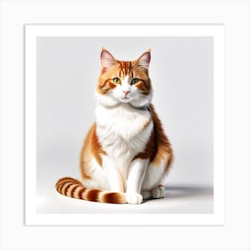 Orange Tabby Cat Art Print