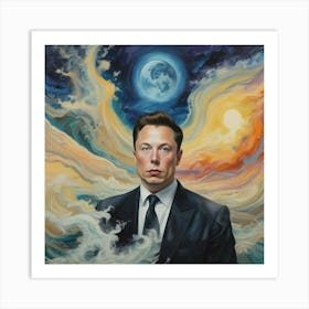 Elon Musk Art Print