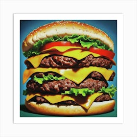 Cheeseburger Art Print