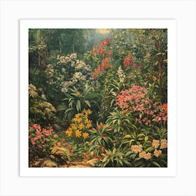 Tropical Garden By Edward Scott Art Art Print