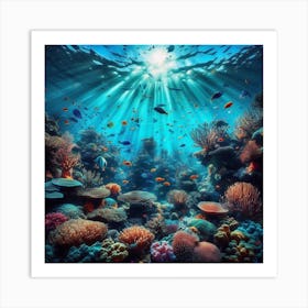 Water marine Art Print