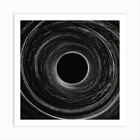 Black Hole Art Print