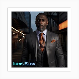 Idris Elba 1 Art Print