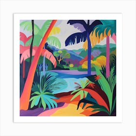 Abstract Travel Collection French Guiana 3 Art Print