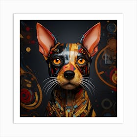 Radiant Pop Art Dog Splendor Art Print