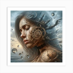 Clockwork Girl Art Print