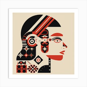 Shapes Norwegian Woman 02 Art Print