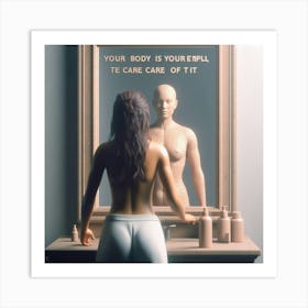 Your Body Is A Mirror Art Print