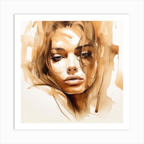 Portrait Of A Woman 15 Art Print