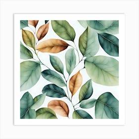 Boho tropical wall art Art Print