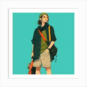 Stylish Adventurer Art Print