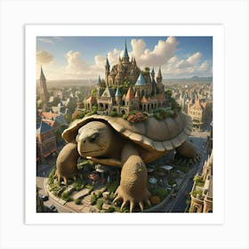 Castle On A Turtle 1 Art Print