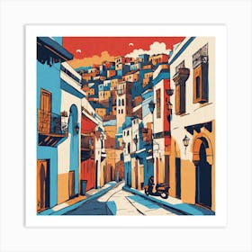 Moroccan Street 1 Art Print