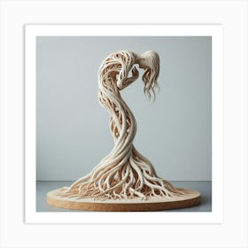 Wood Muse Sculpture Art Print