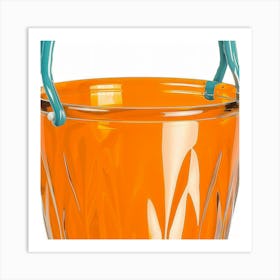 Orange Glass Bucket Art Print