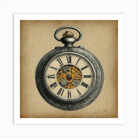 Pocket Watch Art Print