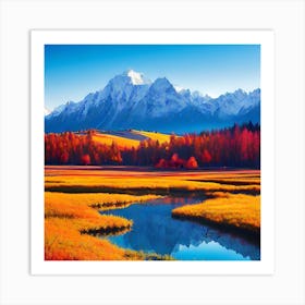 Autumn In The Mountains 15 Art Print