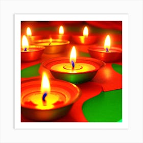 Diwali Lights 1 Art Print