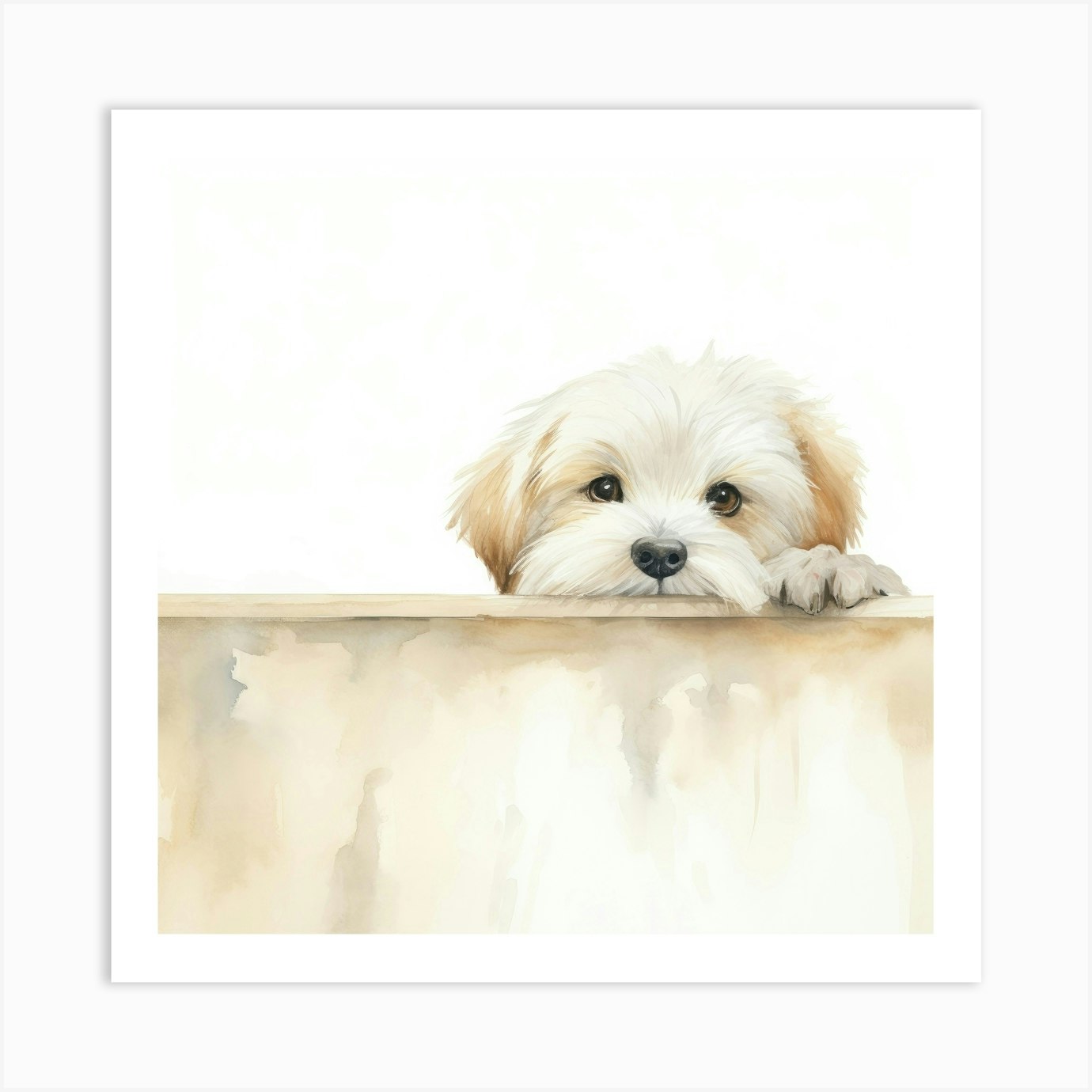2 Piece Shih Tzu PJ Set - Watercolor 2 Piece Shih Tzu PJ Set - Watercolor