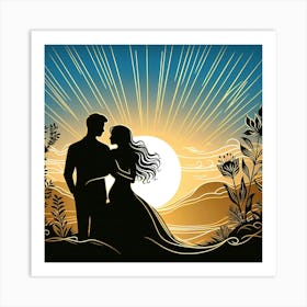 Creative Love And Relationship Illustration 78 Art Print