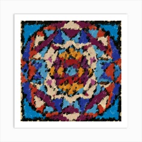 Orbital Rays Mandala Art Print