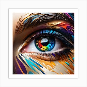 Colorful Eye 6 Art Print