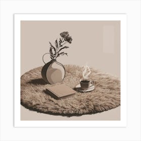 Coffee And Book Art Print