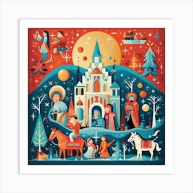 Nativity Scene 9 Art Print