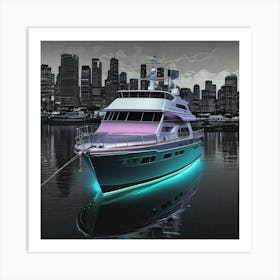 Yacht In The Water Art Print