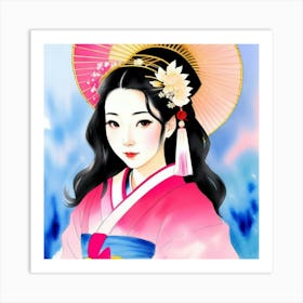 Echoes of Japan: The Silent Story of a Geisha" Art Print