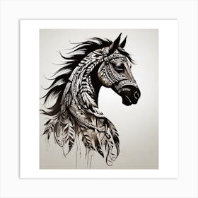 Horse Head Wall Art Art Print