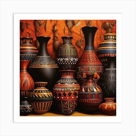 Vases And Pots 3 Art Print