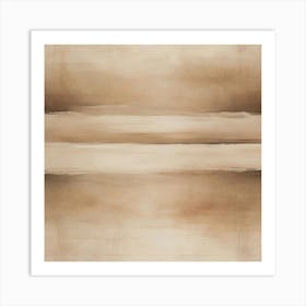 Abstract Nude Horizon A Minimalist Abstract Representation Of A Horizon Where The Sky And Land Mee (1) Art Print