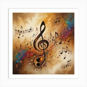 Music Notes 3 Art Print