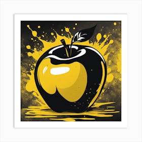 Apple Splatter Art Print