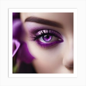 Purple Eyes Art Print