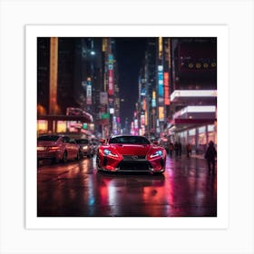 New York City At Night Art Print