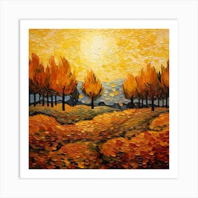 Autumn Trees 9 Art Print