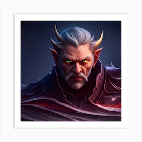 Portrait Of A Demon Art Print