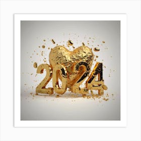 2024 New year Art Print