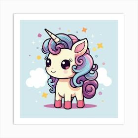 Cute Unicorn 358 Art Print