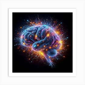 Brain Stock Videos & Royalty-Free Footage 7 Art Print