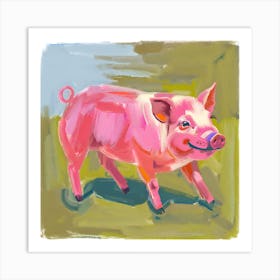 Duroc Pig 02 Art Print
