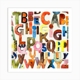 Alphabets Art Print