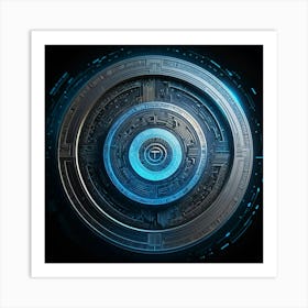 Futuristic Circle Art Print